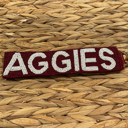 Aggies Beaded Key Loop