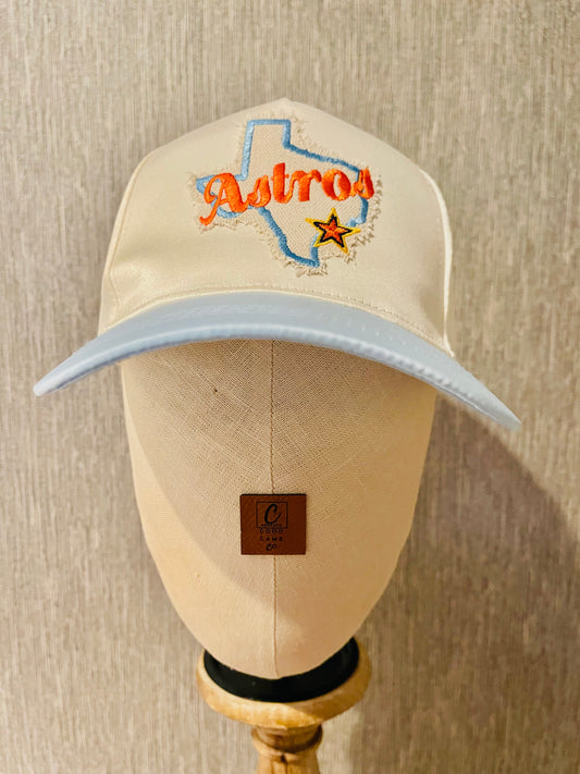 Pastel Blue Astros Hat