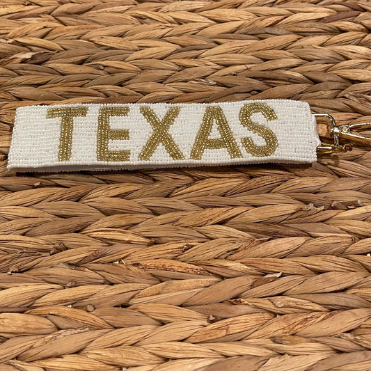 Texas Beaded Key Loop