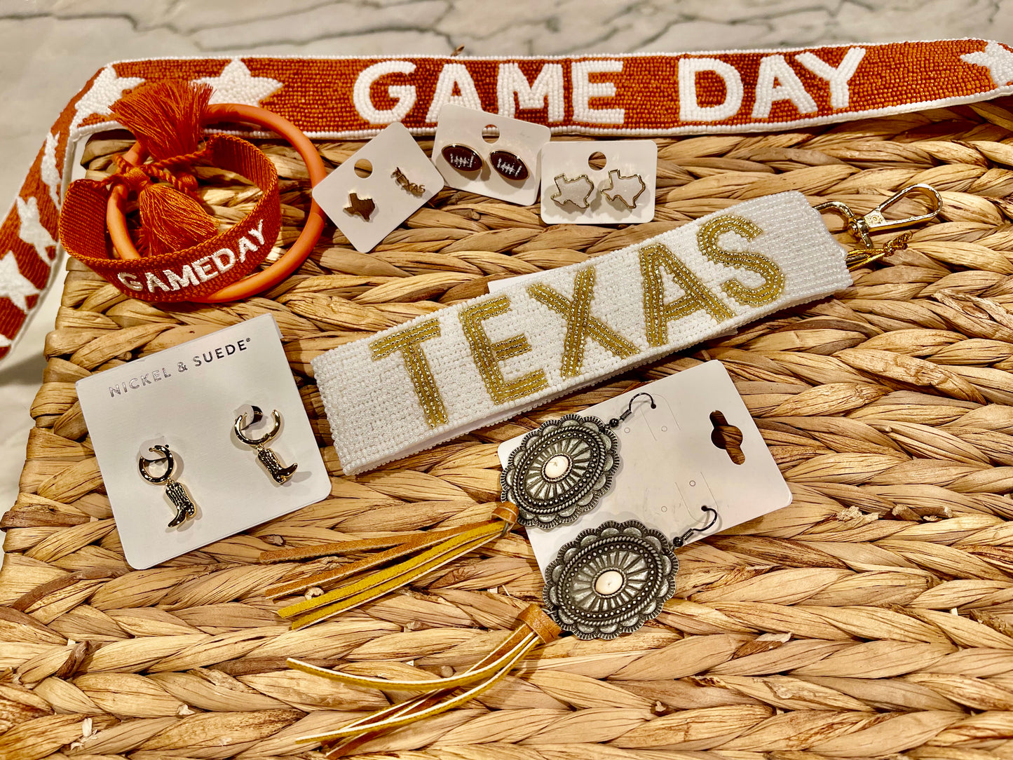 Texas Beaded Key Loop