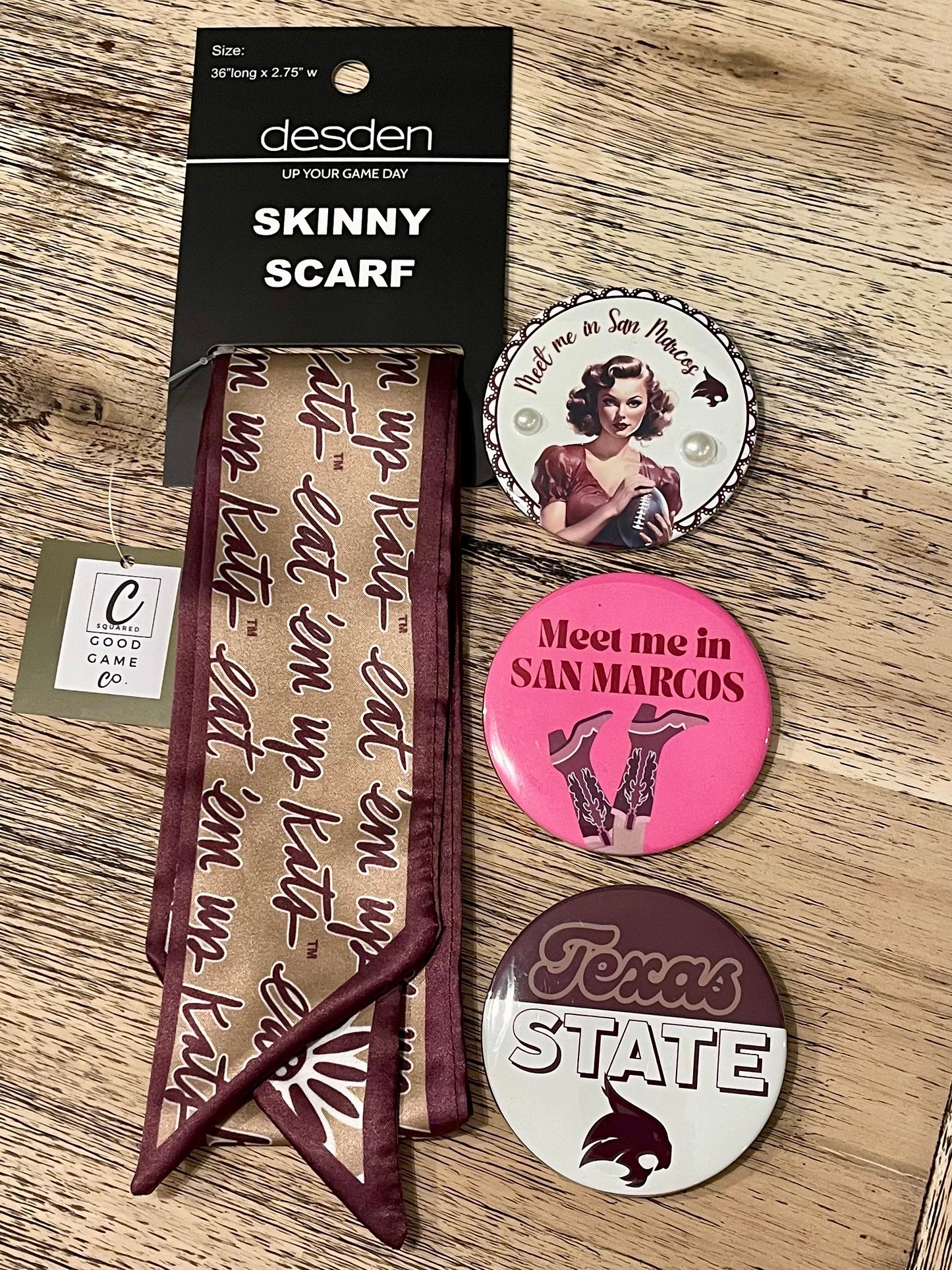 Skinny scarf EAT’EM up Kats