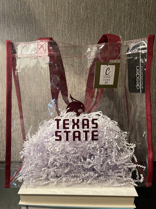Clear Texas State Tote