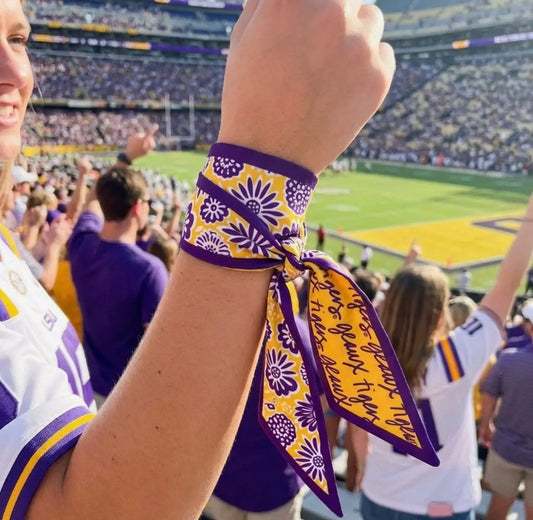 Skinny scarf Geaux Tigers