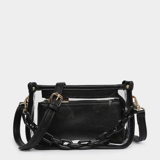Clear Black Trim Bag