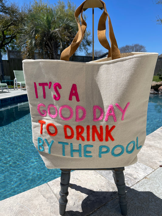 Drink by the Pool Tote