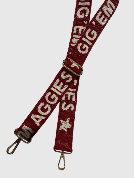 Texas A&M Beaded Strap