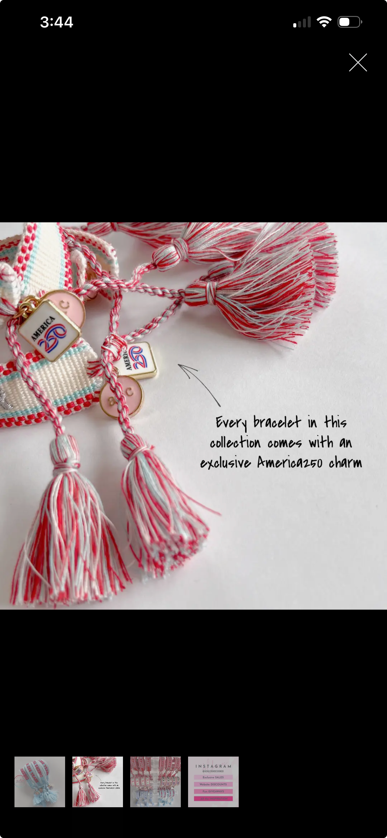 Cheers to 250 years bracelet